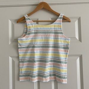 Organic Cotton Interlock Striped Tank Top by Haven Well Within